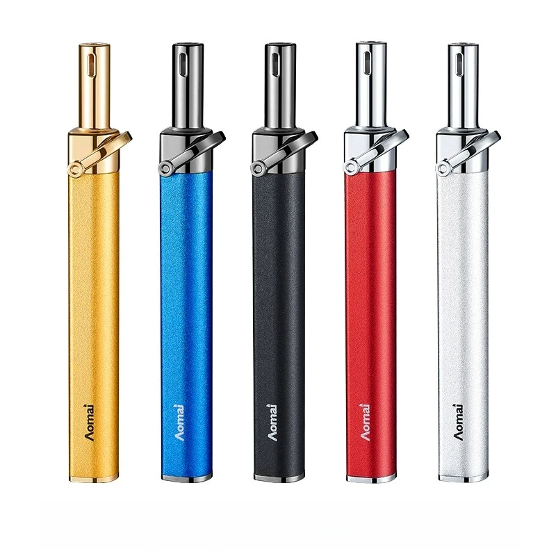 Portable Mini Bar Inflatable Lighter Lighter Metal Butane Gas Easy Ignition Kitchen Home Outdoor Cigar Pipe Camping Lighter - Image 2