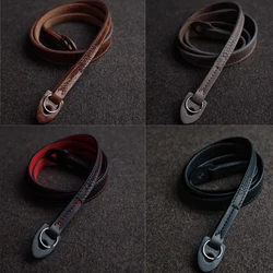 125cm Handmade Genuine Leather Camera Strap for Leica Fuji Sony Nikon Canon Camera Shoulder Sling Belt
