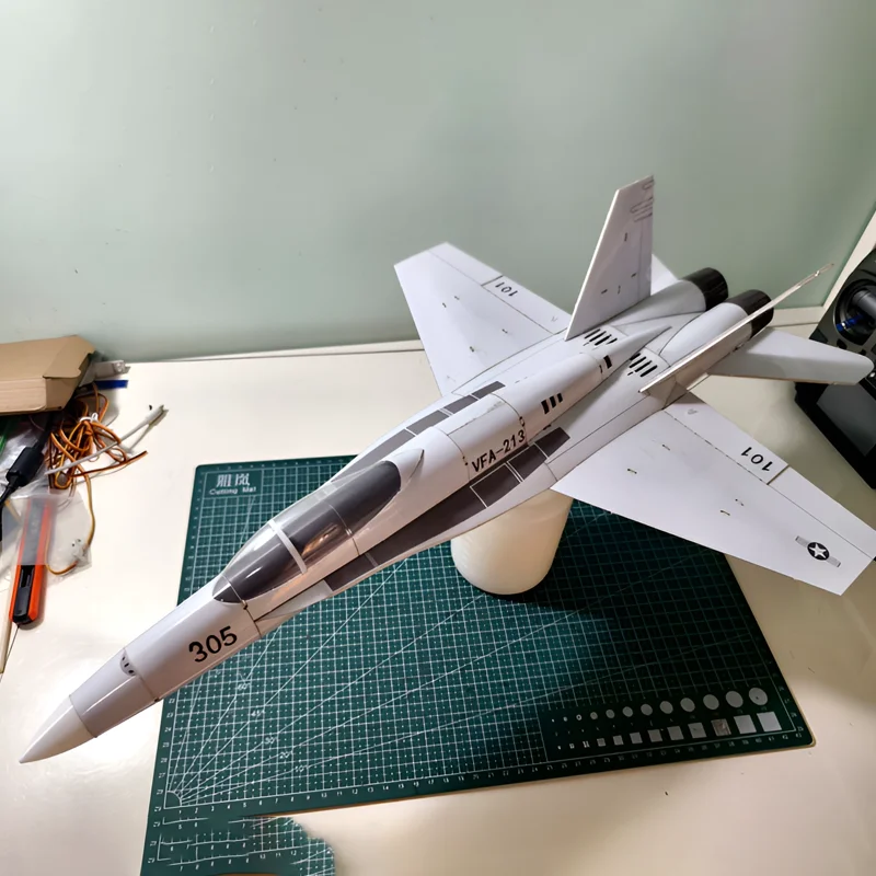 F18 Hornet Twin 30mm Edf Rc Assembled Model Airplane Desktop Decoration Fixed Wing Scale Plane 2.4g Realistic Replication Assemb