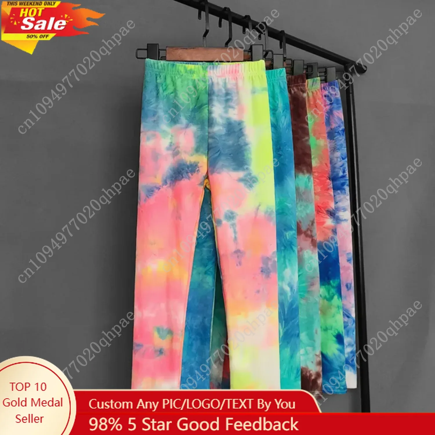 

Spring Summer Kids Pants Colorful Fluorescent Color Printing Leggings For Girls Trousers Baby Girls Soft Elastic Skinny Pants