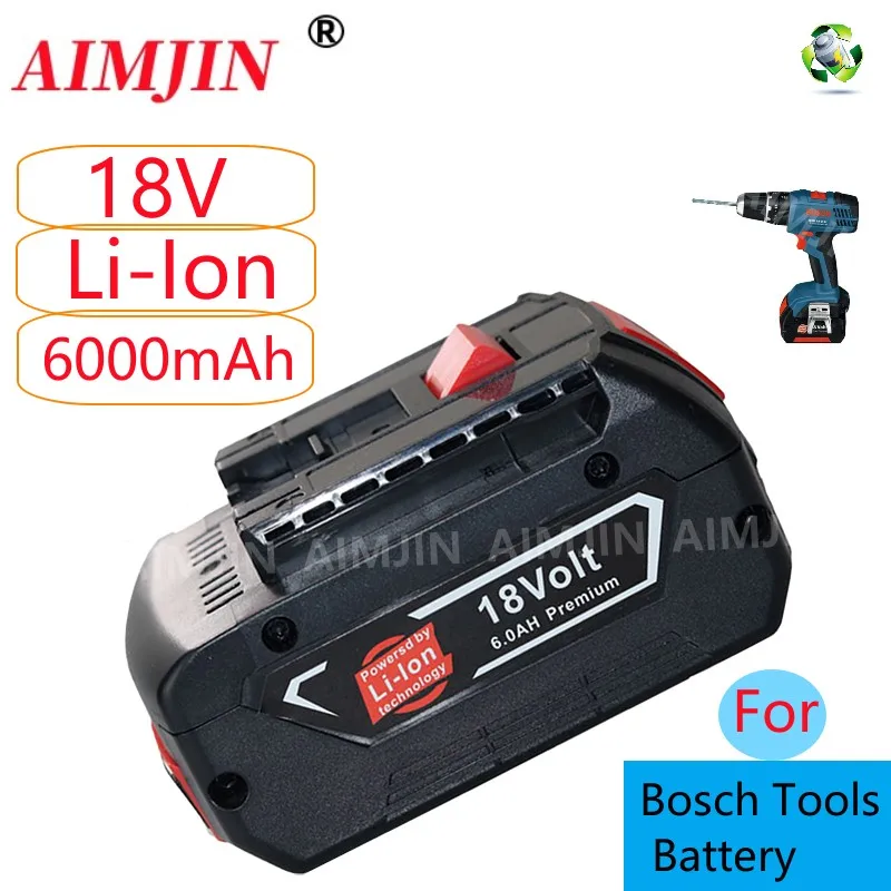 

Сменный литий-ионный аккумулятор BAT610G + AL1820CV для Bosch professional, 18 в, 14,4 Ач, для быстрой зарядки Bosch,-18 в