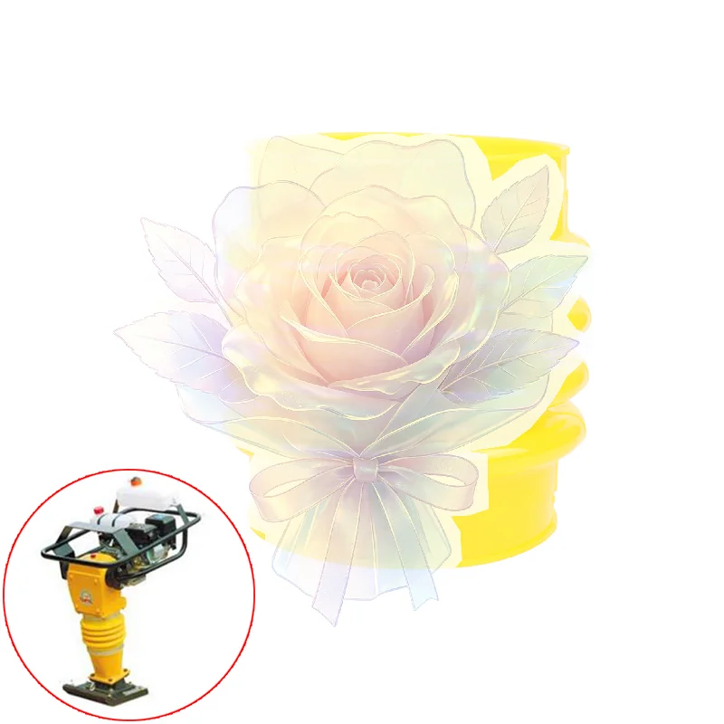 Gardening Tools Yellow - Желтый полиуретановый башмак для виброплиты, 22*18