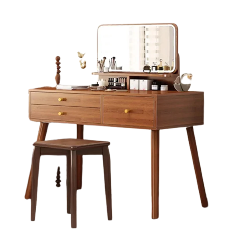 

Girl Storage Dresser Eithe Vintage Narrow Hotel Waterprrof Mobile Dressing Table Wood Luxury Tocador Maquillaje Room Furniture