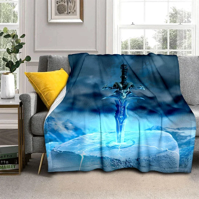 

Art Printed Cold Weapon Blanket Plush Sofa Bed Throwing Blankets Anime Blanket Gedruckt Bettdecke Sofa Geschenk Flannel Soft