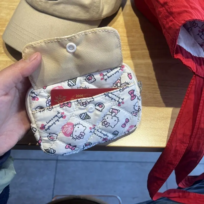 Original 2025, neue Sanrio Hello Kitty kleine Kartentasche, Cartoon-Kitty-Katze, Joker, Geldbörse, Kopfhörer, Schlüsseltasche, CCD-Aufbewahrungstaschen