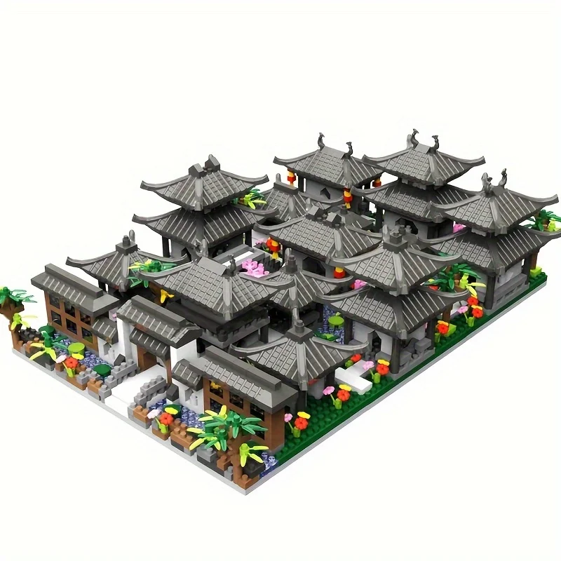 

Suzhou garden, national tide building blocks, puzzles, assembling toys, building ornaments, decorative gifts