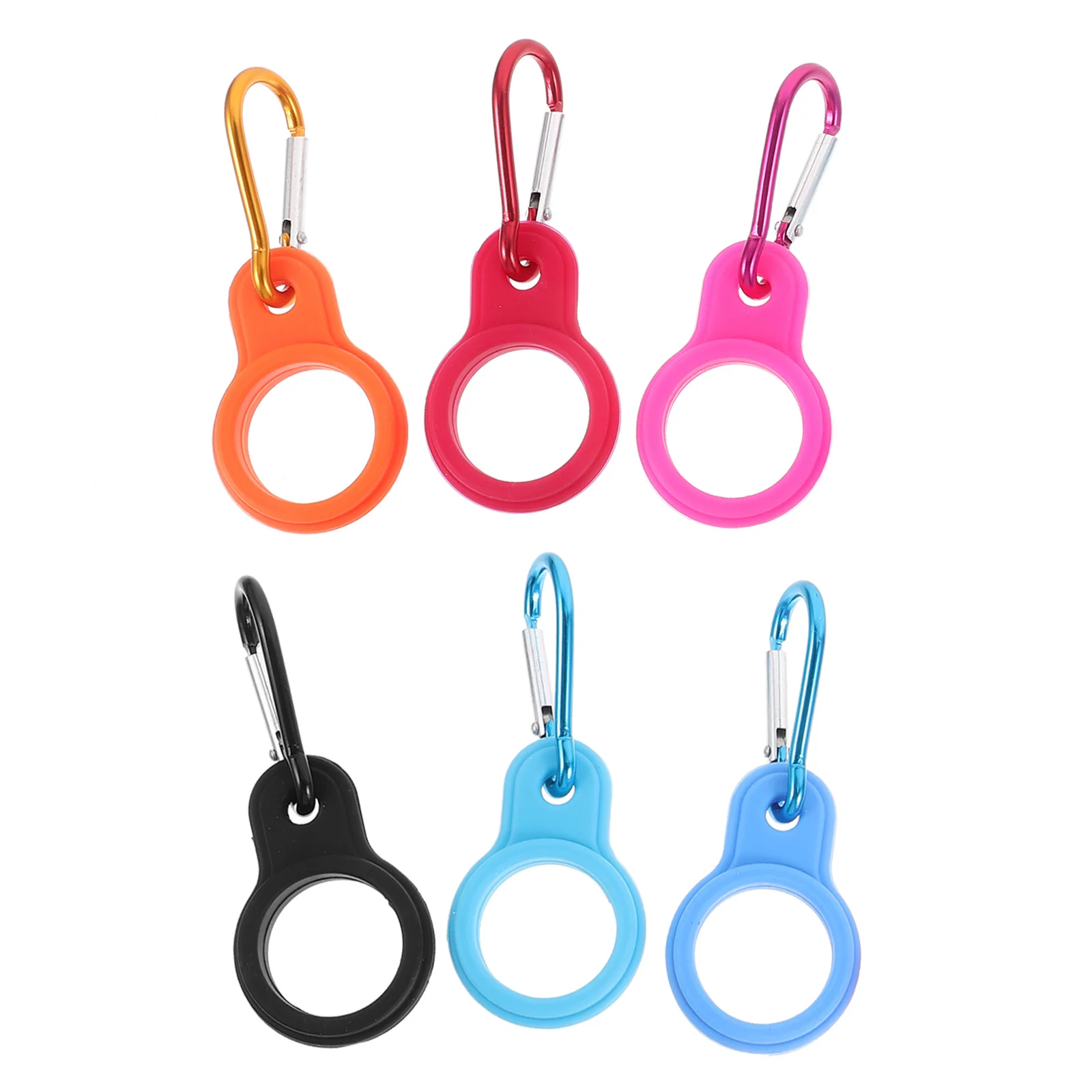 

6Pcs Nylon Bottle Buckles Strong Hook for Outdoor Activities Hiking Climbing Fishing Water Bottle Buckle Climbing Carabiner