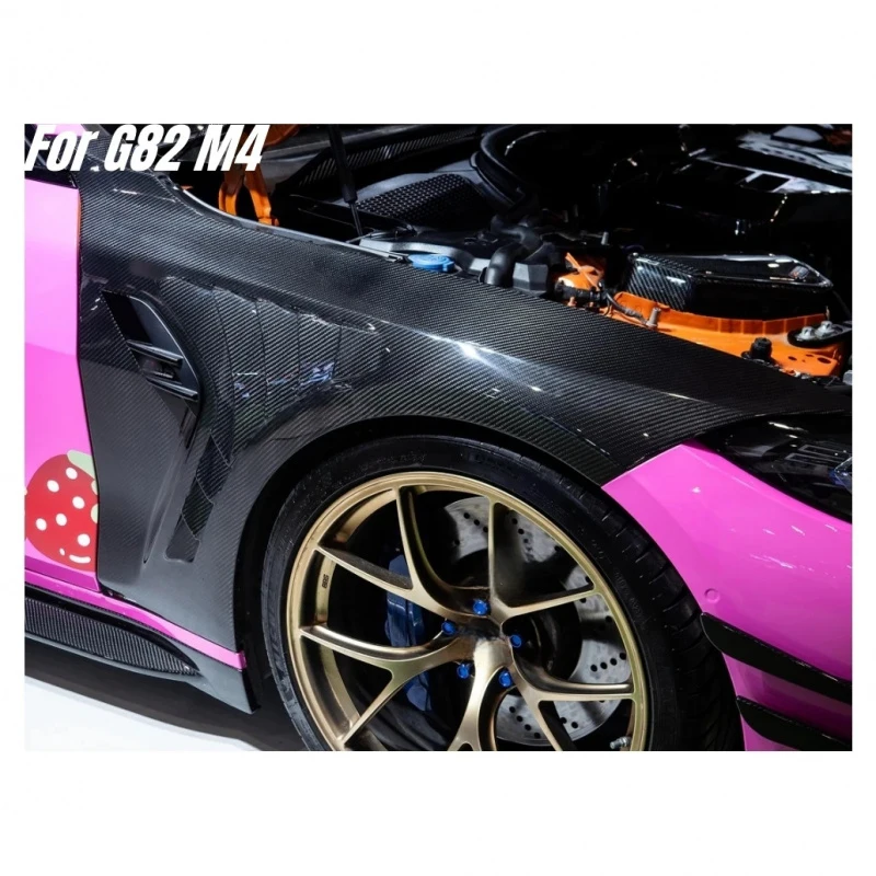

Carbon Fiber Fenders for G82 M4 Front Fenders With Vent style Dry carbon Wet carbon