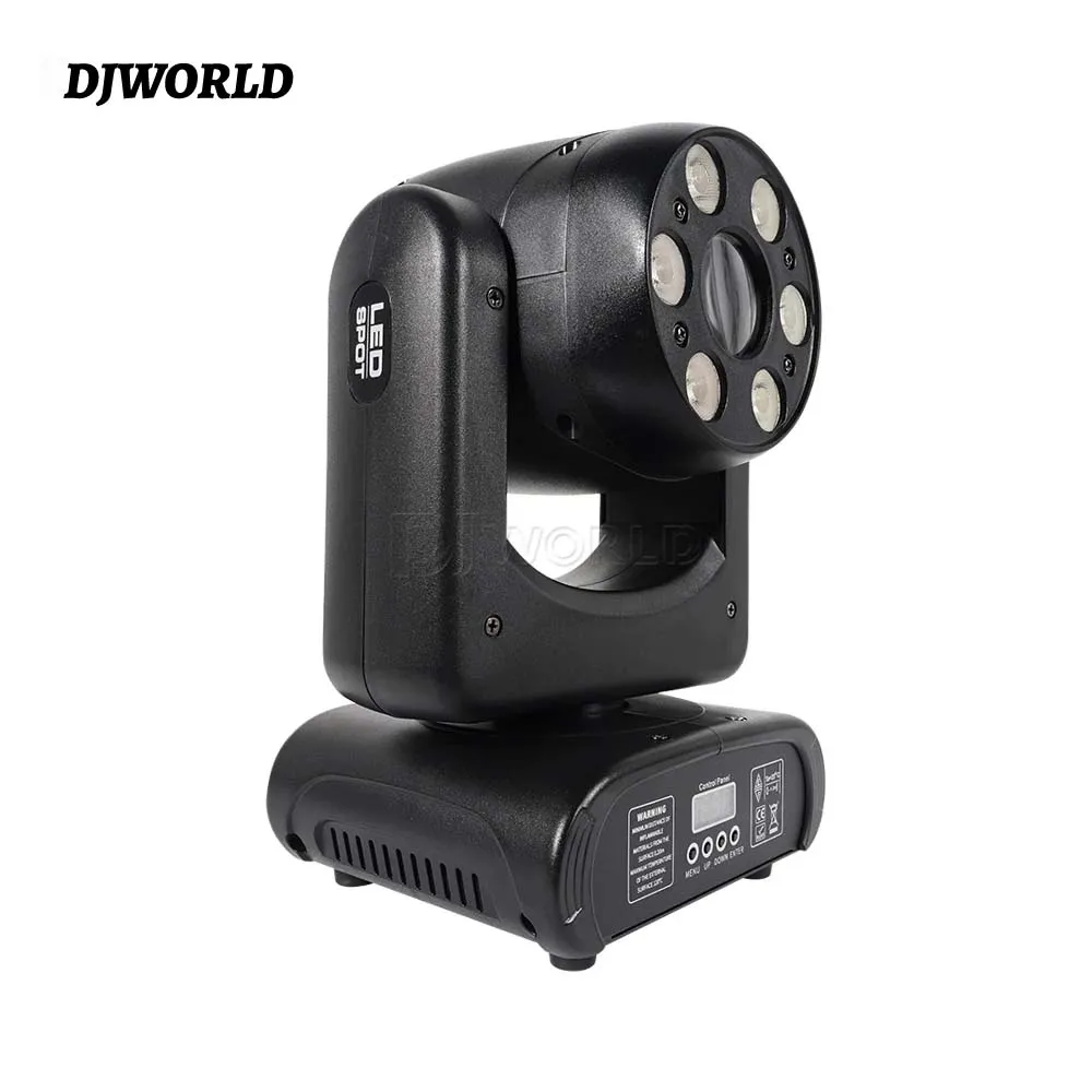 mini led moving head spot light dmx gobo 6x12w wash light feixe de iluminacao do palco projetor de festa luzes de discoteca ktv show 100w 01