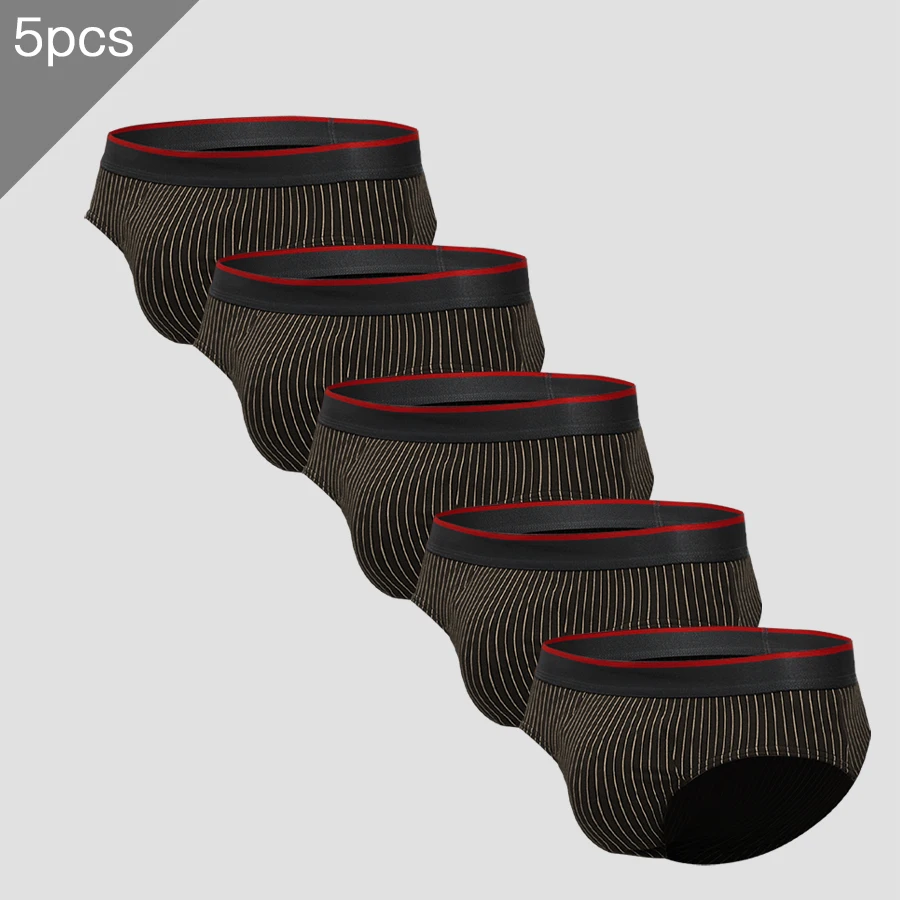 

5PCS Men's underwear. Men's antibacterial cotton briefs. Suitable for teenagers. In large sizes. Men's underpants. Men's sports