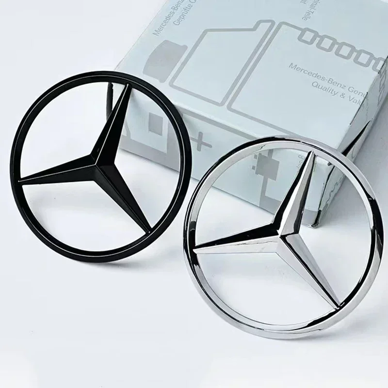 3d ABS Black Rear Trunk Star Logo For Mercedes Benz W203 W204 W205 W212 W213 W176 W177 W222 W223 W117 W246 X156 X253 Accessories view 2