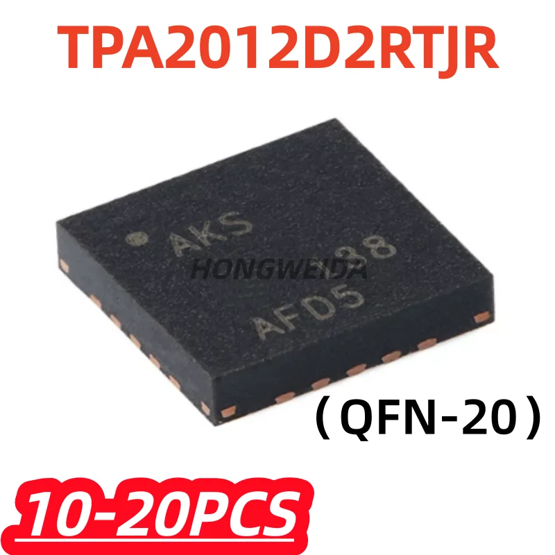 10-20Pcs/lot 100% New TPA2012D2RTJR QFN-20 Stereo Class D Audio Amplifier Chip