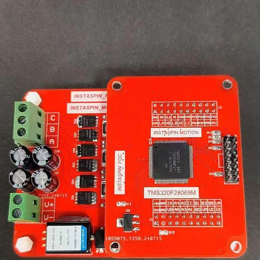 TMS320F28069M InstaSpin non-inductive motor driver, compatible with DRV8301-69M-KIT