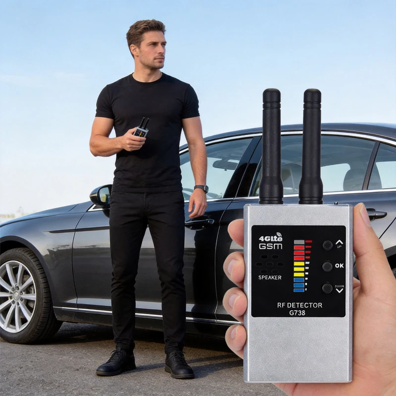 

G738 All-in-One Privacy Protector, Detect 1.2G/2.4G/5.8G Wireless Cameras, Audio Listening Bugs & Car Tracking Devices