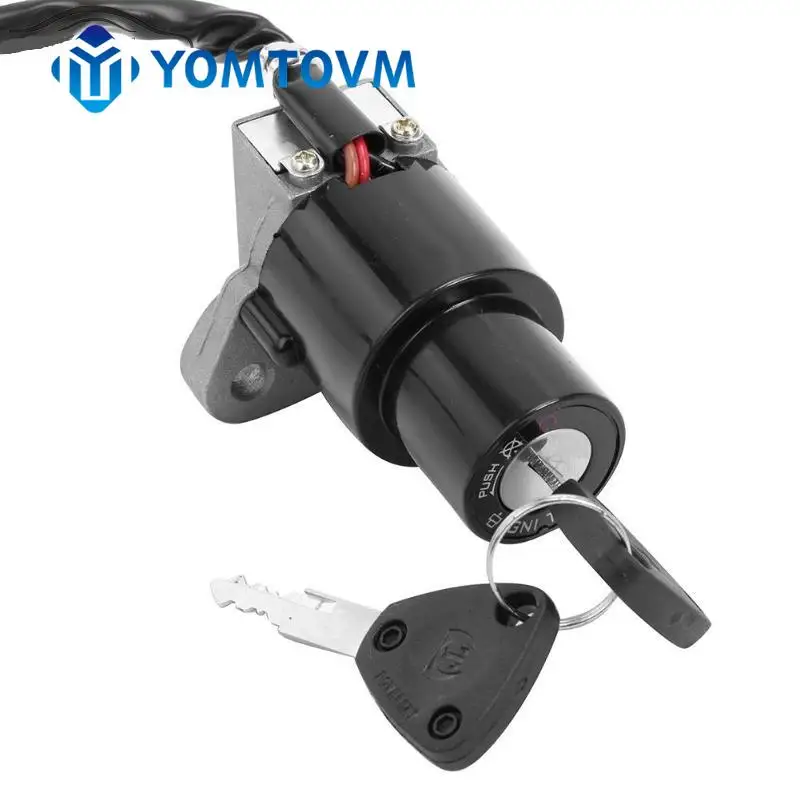 Motorcycle Ignition Switch Lock Keys For Yamaha DT125R XT600KN TZR250 FJ600 XJ750