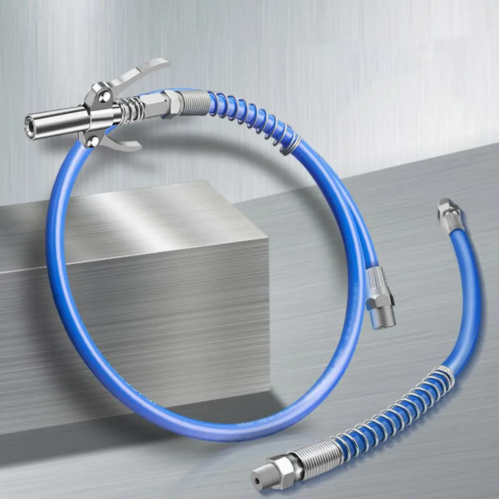 

Wear Resistant 30/40/60/80/100cm Lubricant Tip Spring Coupler Oil Pump Hose Resin Blue Connect Hose Car