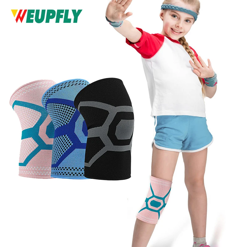 1PCS Kids Knee Sleeve Brace - Children Knee Support for Girls, Boys - Soft Knitted Brace for Basketball, Running, Volleyball