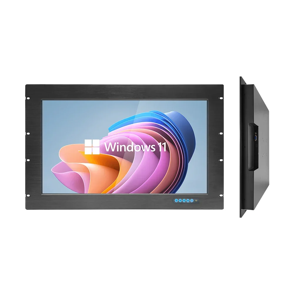 19 Inch Rack Mount Waterproof Front Ip65 1000 Nits 1500 Nits Capacitance Industrial Touch Screen Monitor