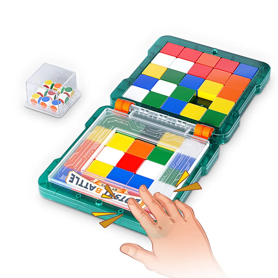 Qiyi Cube Magnetic Klotski Battle Route Huarong Color Square Puzzle Block muslimah Twist Wisdom Family Game