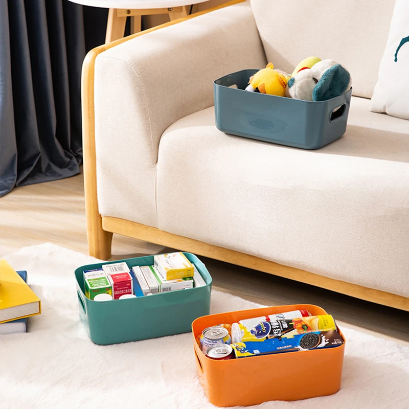 Japanese Style Storage Box Underwear Clothes Organizer Jewelry Pencil Makeup  Case Toy Basket Kitchen Items Plastic Container