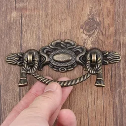 1pcs Retro Alloy Kitchen Drawer Cabinet Door Handle Furniture Knobs Hardware Cupboard Antique Pull Handles,Bronze Tone furniture
