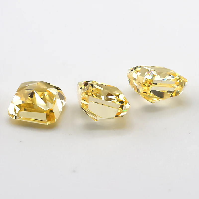 5x5mm Quadratische Achteckige Radiant Crushed Ice Cut Lose CZ-Steine 5A Verschiedene Farben Kubisches Zirkonium Synthetische Edelsteine für Schmuck – Detail 4