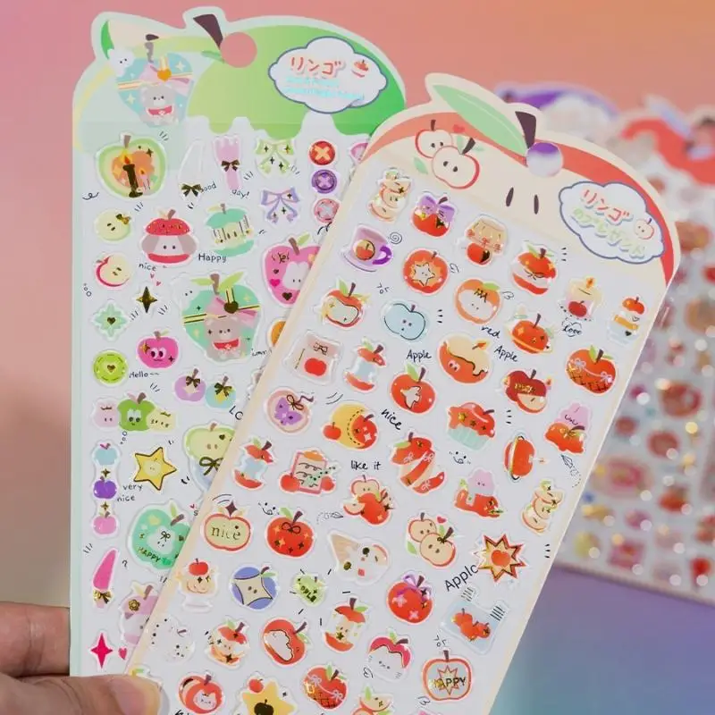 ملصقات حيوانات كرتونية ثلاثية الأبعاد منقوشة بالكريستال كاواي للفتيات، مثالية لملحقات حافظة الهاتف وديكورات الملصقات #3