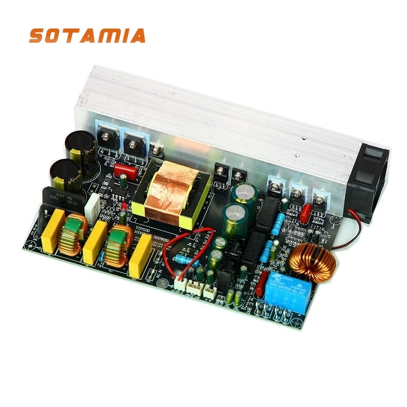 

SOTAMIA 1000W Power Amplifier Audio Board Mono Digital Sound Amplificador with Switching Power Supply Integrated Class D 1KW