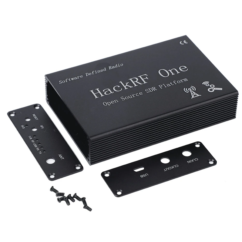 Black Aluminum Enclosure Cover Case Shell for HackRF One SDR