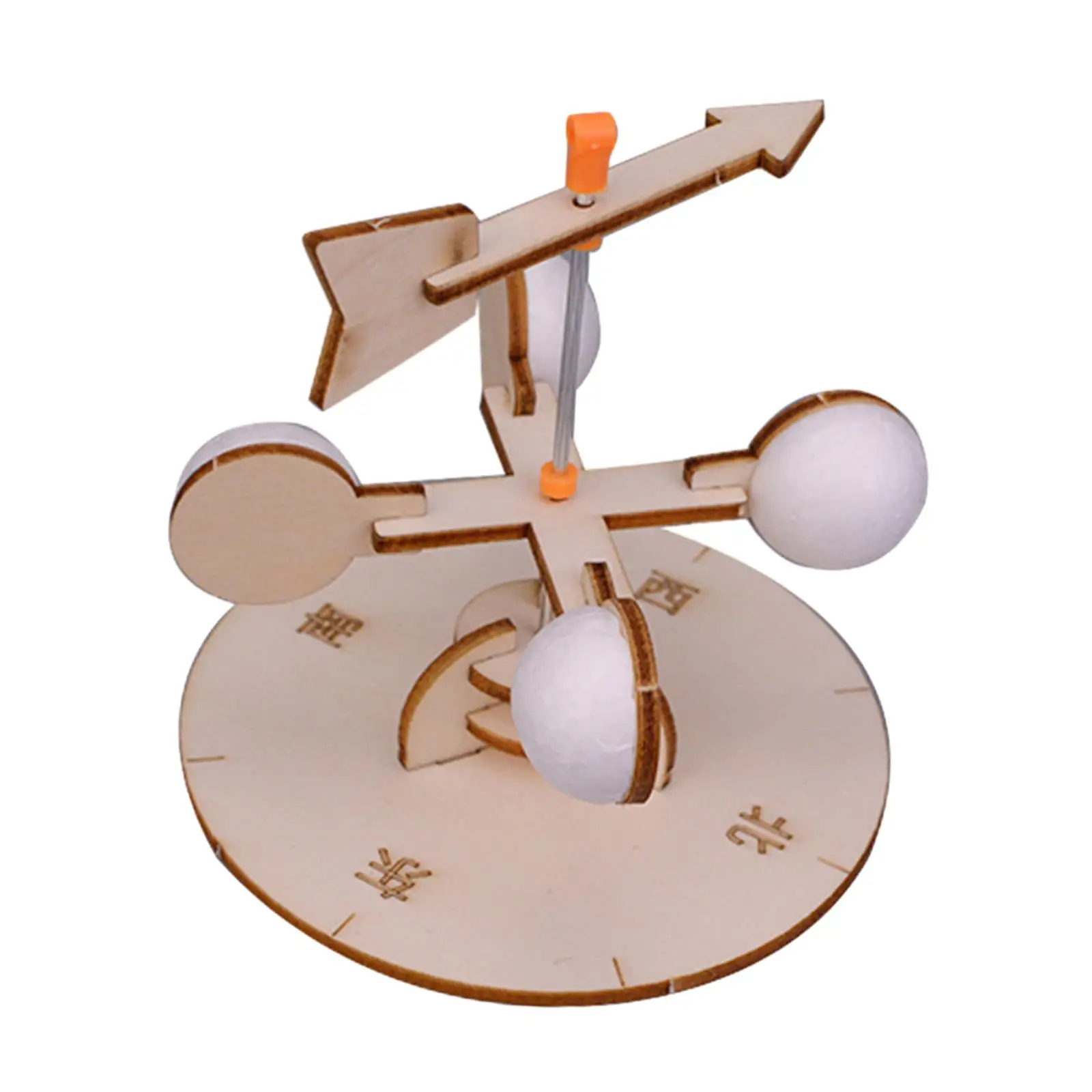 DIY Wooden Wind Vane Toy Kits Physics Developmental Wind Direction Indicator