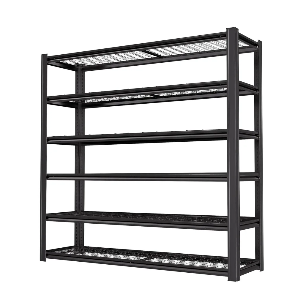 

6T 62" W x 24" D x 84" H Garage Shelving Heavy Duty Metal Shelving 4200LBS Storage Shelves Adjustable Metal Shelves, Customized