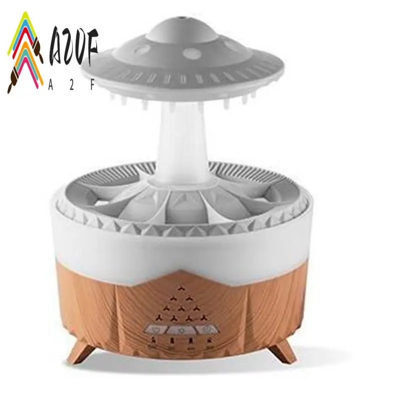 

A20F-Rain Cloud Night Light Увлажнитель воздуха со звуком капель дождевой воды и 7-цветным светодиодным диффузором эфирного масла