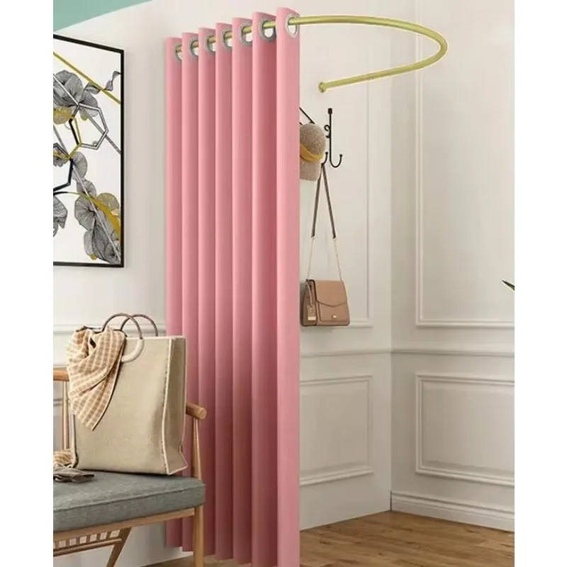 Fitting circle U-shaped pole changing room fitting room fitting rack pole clothing store curtain bracket