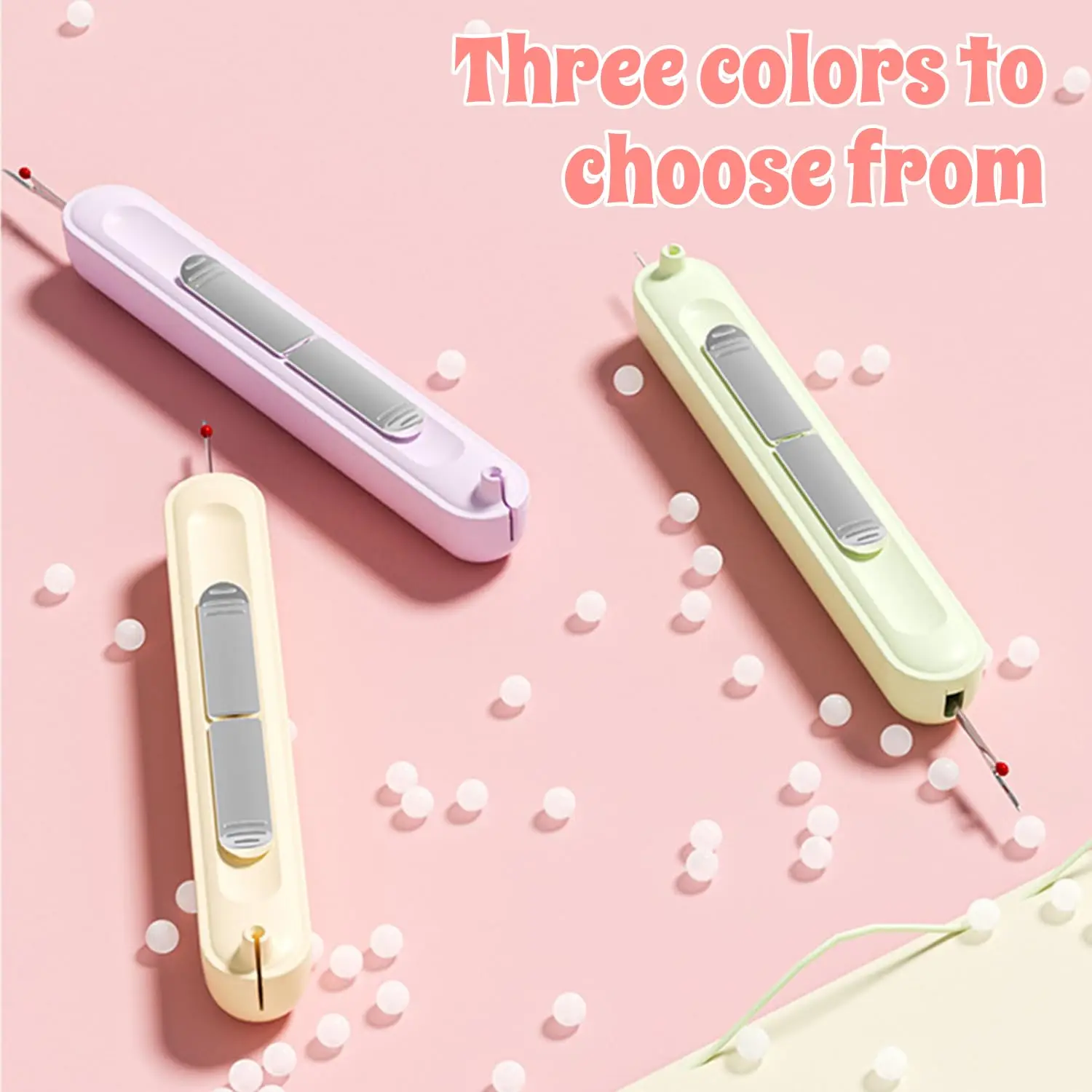 1pc Upgraded 2 in 1 Needle Threaders Needle Threader Hand Sewing Supplies Stretchable Remover Tool for Hand Sewing & Knitting