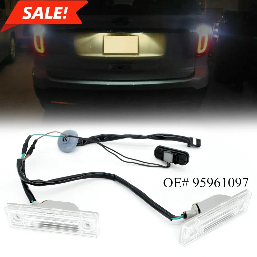 

Rear Car License Plate Light Lamp W/ Trunk Release Switch Lock Tailgate Lid Button For Chevrolet Chevy Cruze Orlando 95961097