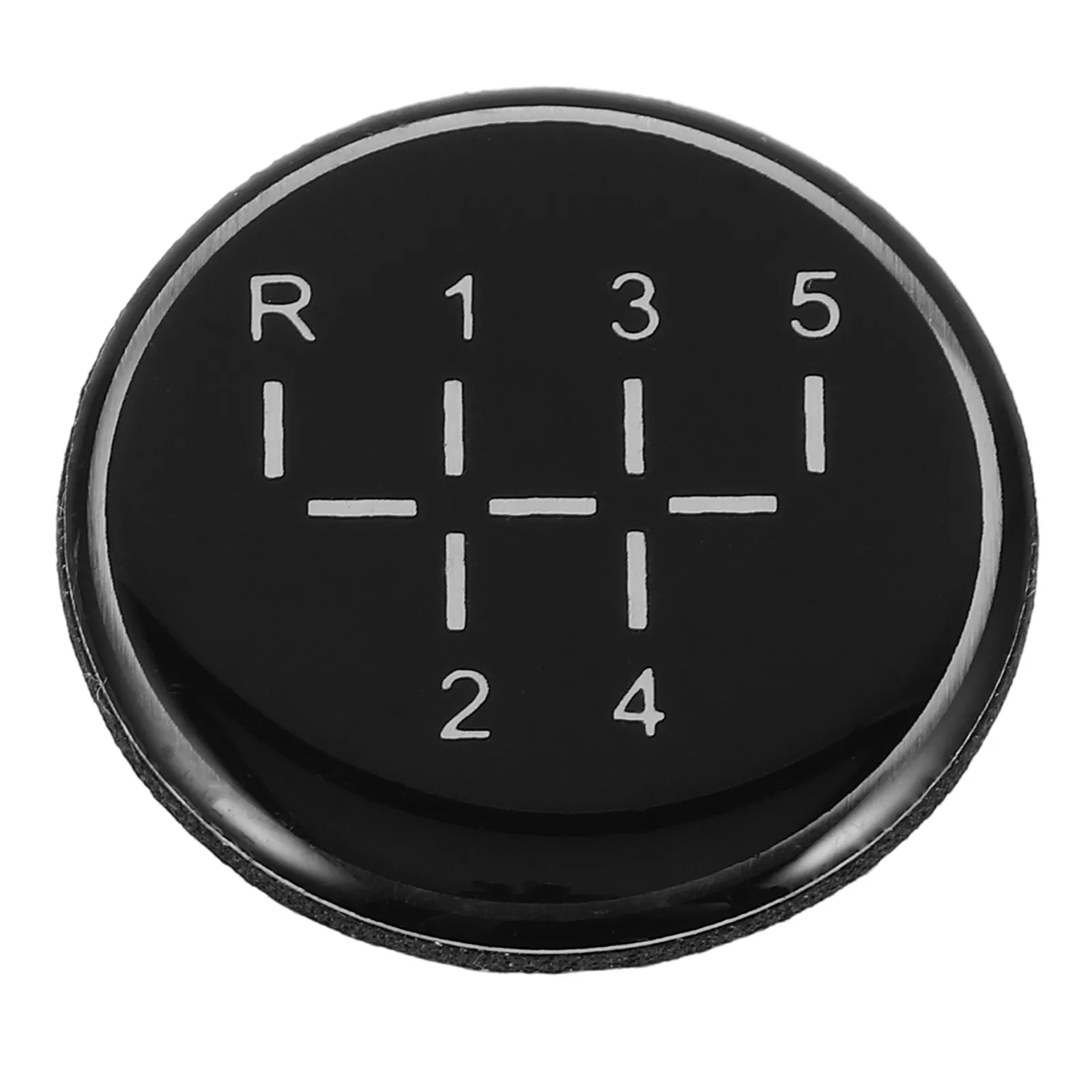 Automotive Manual Gear Shifting Knob Sticker Universal Fit Clarity Adhesive Backing for Car Truck 5-Speed Manual Transmission