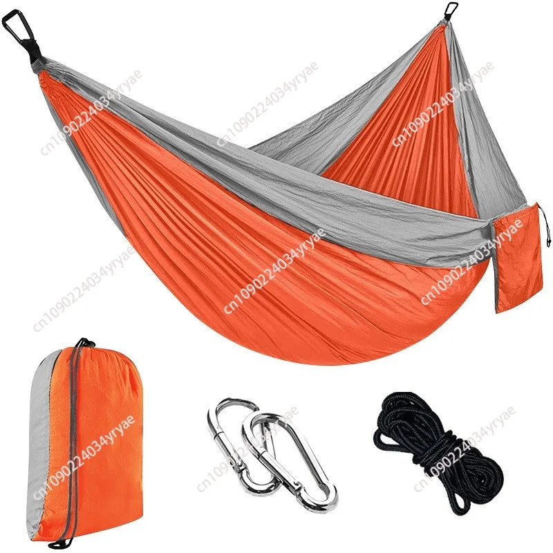 Hammock Outdoor Nylon Parachute Cloth Hammock Leisure Swing Hanging Chair Camping