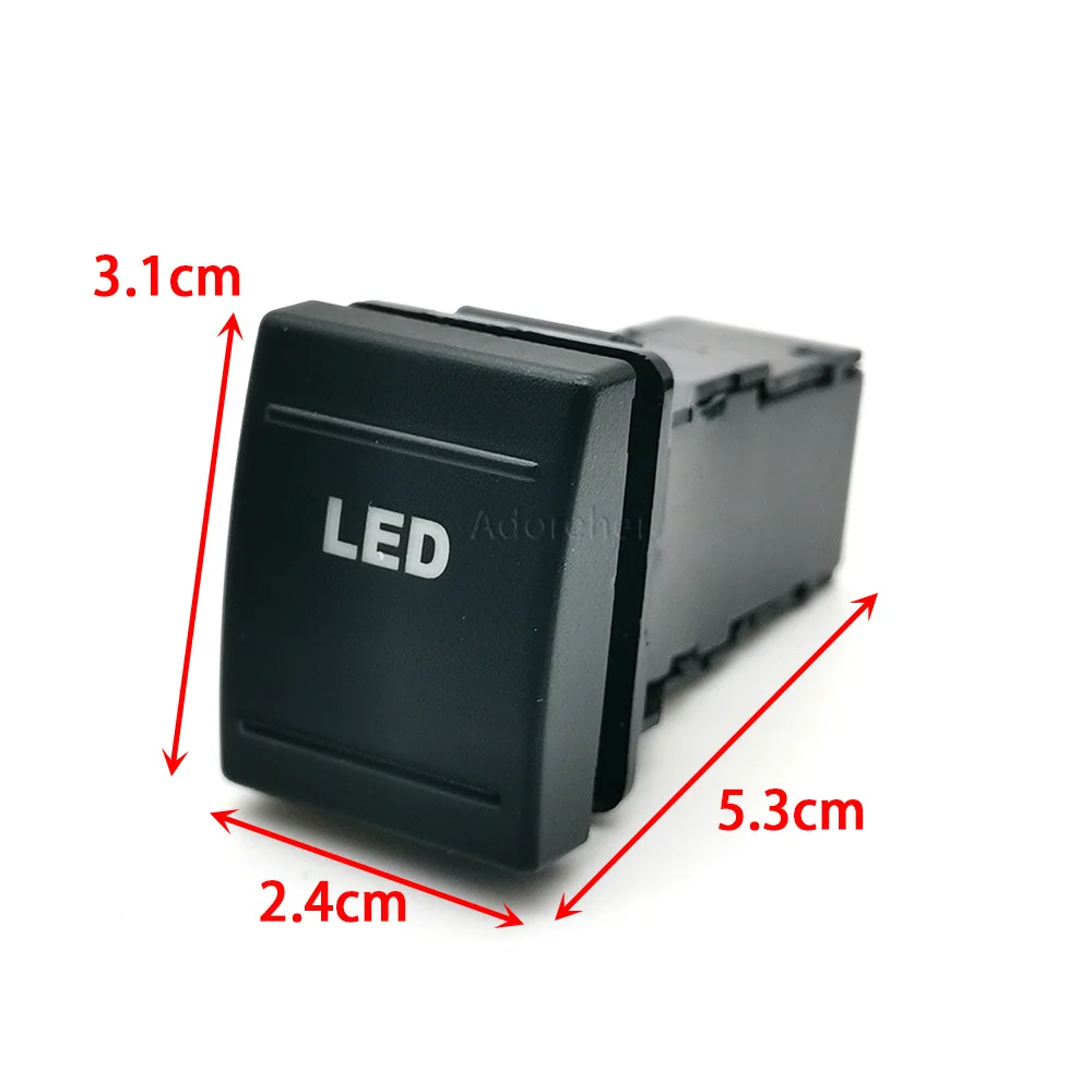1PC Car DRL Heated Seat Front Rear Fog Light Power on off Radar Mirror Heated Switch Button with wire Fit For VW Polo 2004-2009