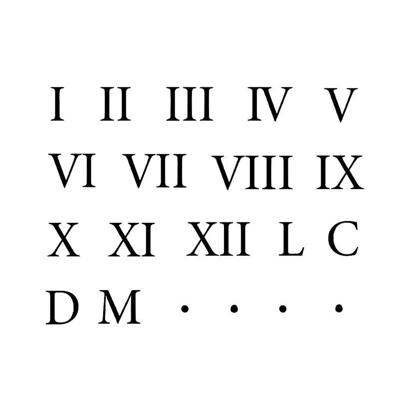 Autocollants de tatouage temporaire imperméables avec chiffres romains, imperméables longue durée pour une à deux semaines, pour doigt, bras, cou, 1 pièce.