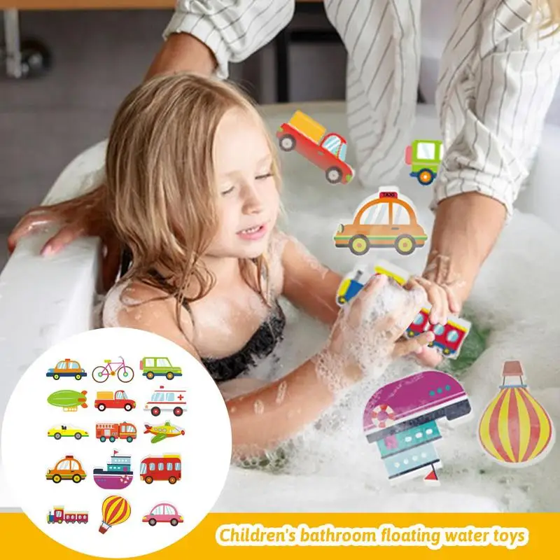 Bath Floating Toys Bathtub Bathroom Kids Water Toys Colorful Floating Toy Vehicle Pool Beach Toys For Children's Day Easter