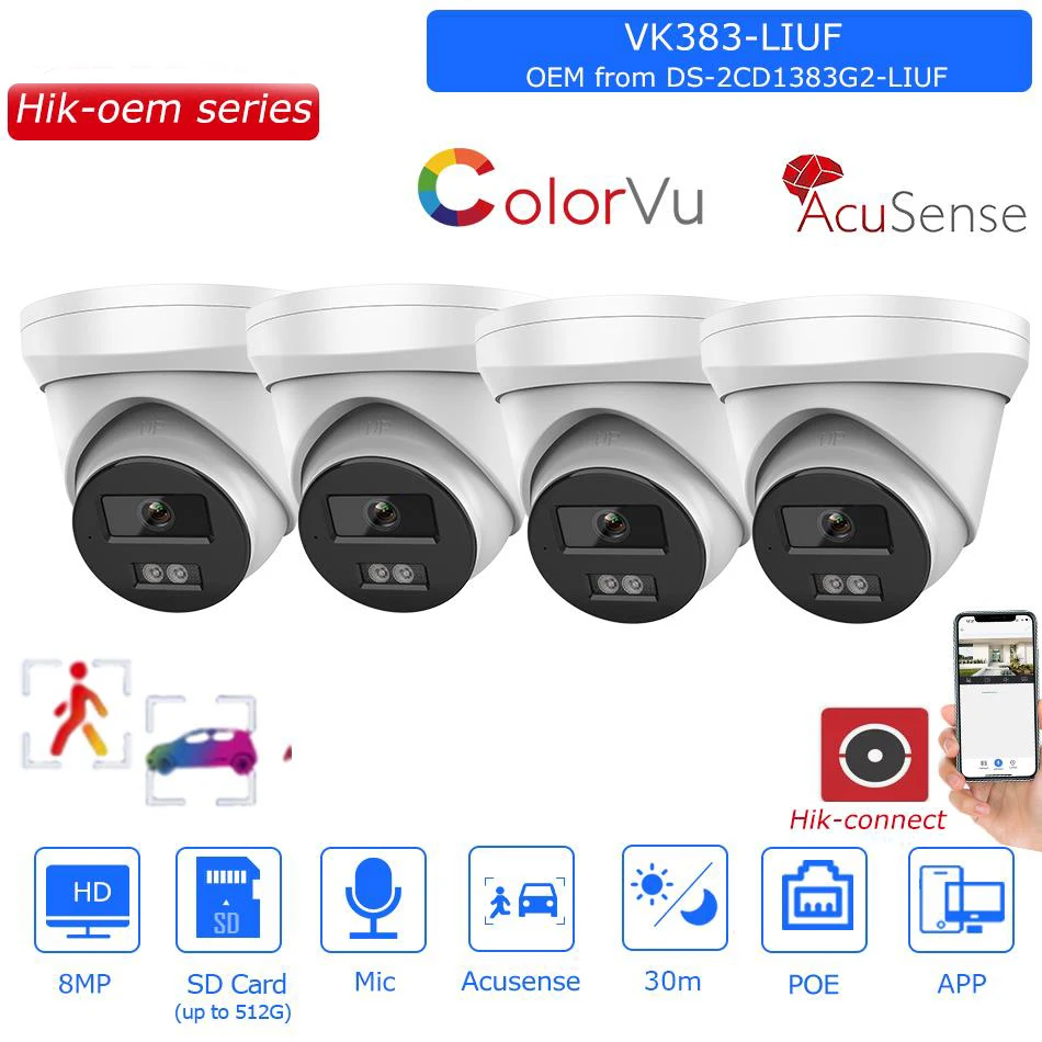 hikvision camera ip de luz hibrida inteligente vigilancia de slot para microfone ds2cd1383g2 liuf colorvu oem pcs 01