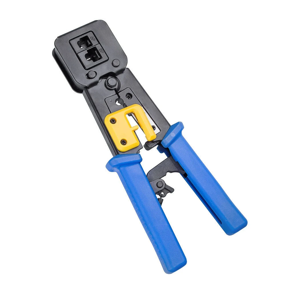QWE-Multi-Function RJ11 RJ45 6P 8P Network Cable Pliers Ethernet Crimping Tool EZ Crystal Head Cable Cutter