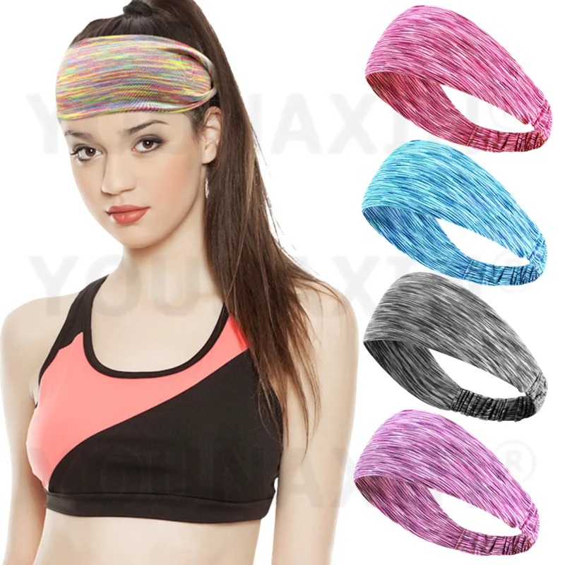 5 Color Unisex Antiperspirant Belt Exercise Sweatband Running Fitness Forehead Turban Hair Tie Basketball Yoga Sports Headband