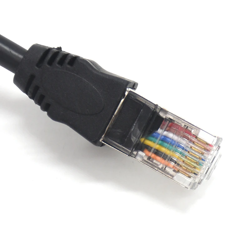 8P8C RJ45 Cable Male to Female Screw Panel Mount Ethernet LAN Network shield Cat5 Cat5e Cat6 Cat6e Cable 0.3m 0.6m 1m 1.5m