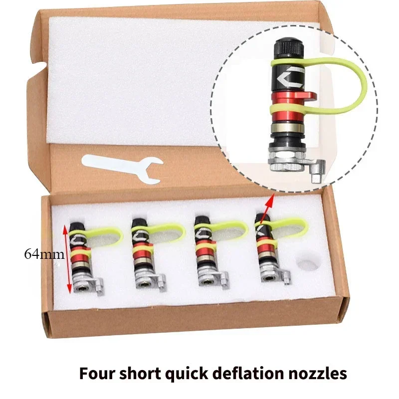 1 or 4pcs Tire Quick Release Valve For Desert Off-road Sand Accessories Tire Deflation Valves Pressure Relief Universal Car Part