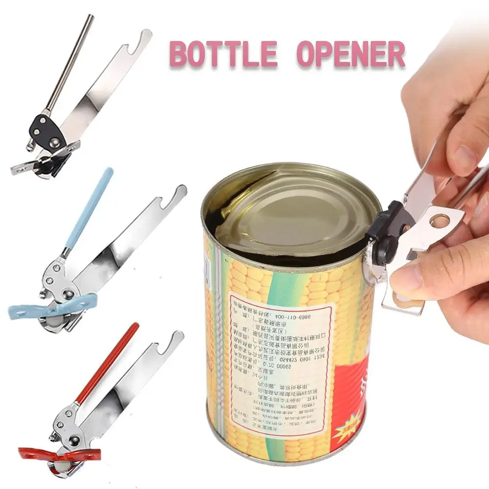 Multifunctional Tin-opener Food Can Opener Butterfly Bottle Jar Tin Manual Can Opener Durable Stainless Steel Kitchen Accessory