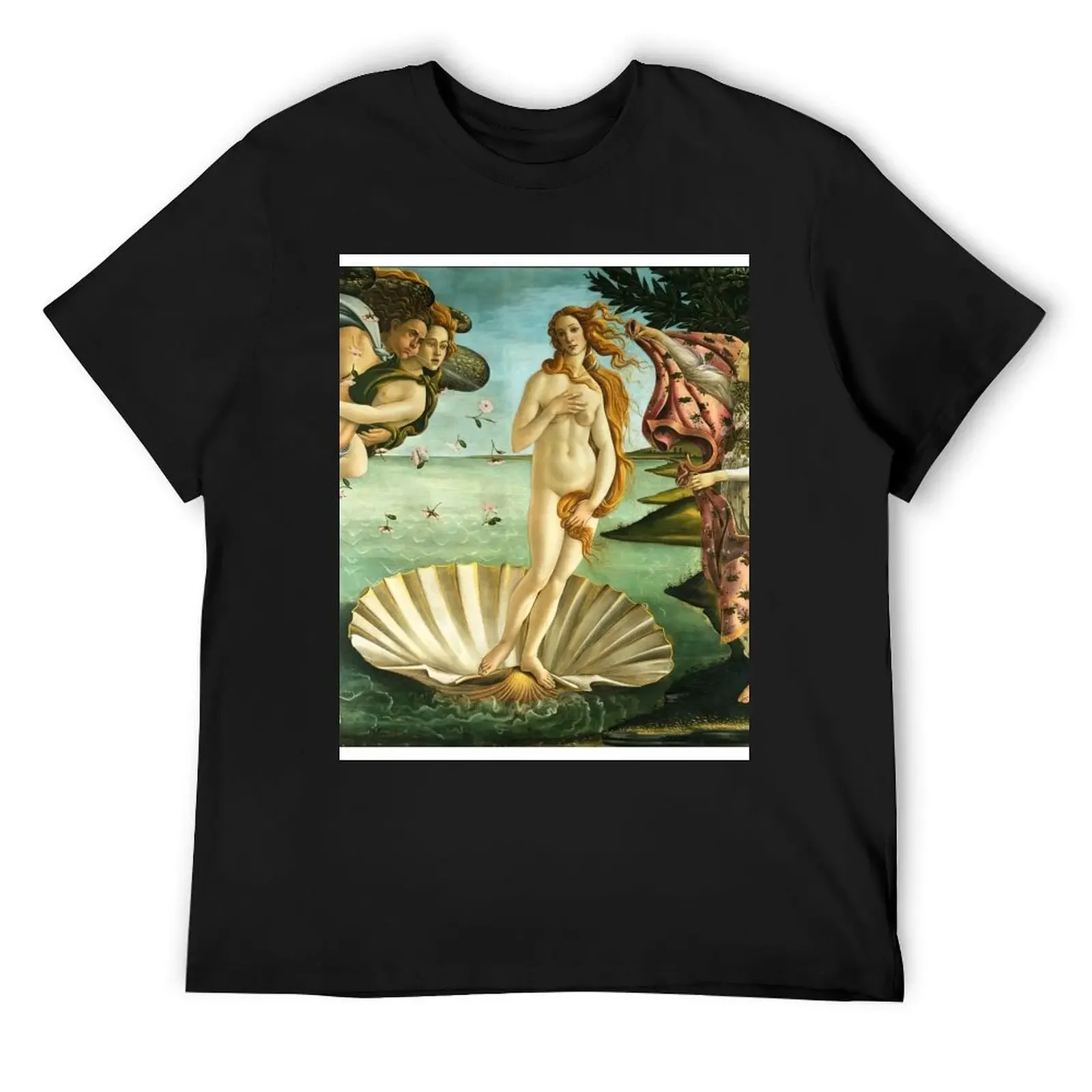 

Birth of venus botticelli T-Shirt plus size clothes anime men clothes