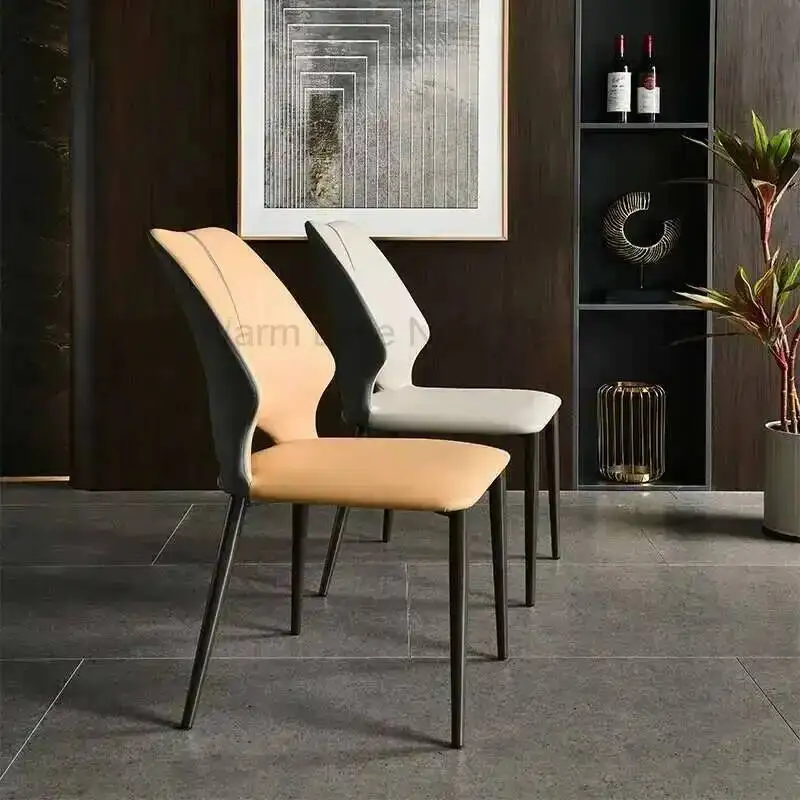 Silla de Salón Nórdica, Silla de Diseño de Lujo para Comedor, Silla para Juegos al Aire Libre, Sillas para Comedor, Muebles para Comedor