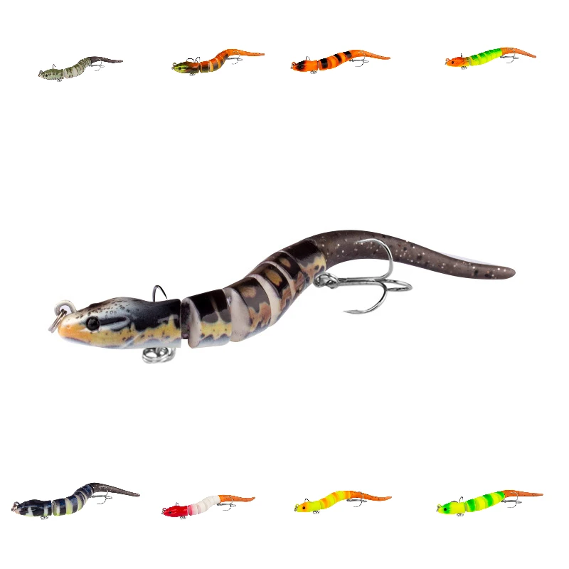 Lure Bait Fake Bionic Bait Multi-Section Fish Imitation Loach Eel Sea Streams Fishing Tough Durable Bait Flexible Fishing Gear