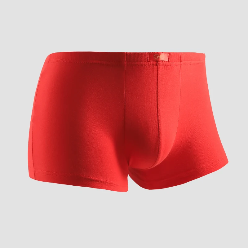 

4PCSBright red underpants, men's flat slits, zodiac year is the Year of the Tiger, four-cornered shorts, wedding gift
